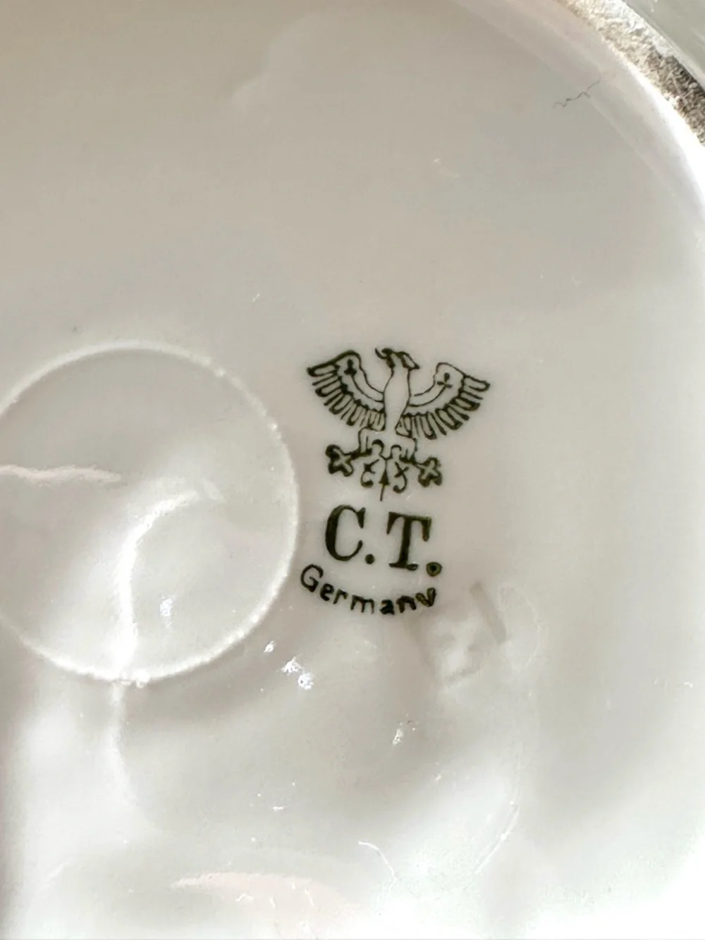 Antique C.T. Germany Floral B and B Plates Set 12 Gold Gilt Victorian Porcelain